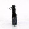 Pleaser BEJEWELED-1018DM-6 Black Hologram Patent Strass