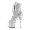 Pleaser ADORE-1021G Silver Glitter Gliteer Sale Women