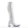 Funtasma GOGO-300WC White Patent Gogo Wide Calf Boots