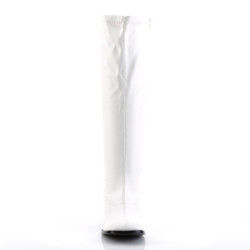 Funtasma GOGO-300WC White Vegan Gogo Wide Calf Boots