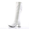 Funtasma GOGO-300WC White Vegan Gogo Wide Calf Boots