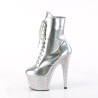 Pleaser BEJEWELED-1020-7 Silver Hologram Patent Strass