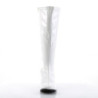 Funtasma GOGO-300X White Gogo Wide Calf Boots