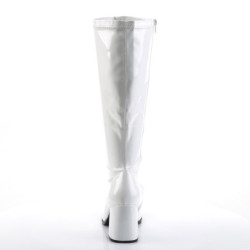 Funtasma GOGO-300X White Gogo Wide Calf Boots