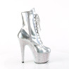Pleaser BEJEWELED-1020-7 Silver Hologram Patent Strass