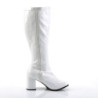 Funtasma GOGO-300X White Gogo Wide Calf Boots