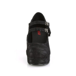 Demonia GOTHIKA-09 Black Lace Punk Lolita Platform Pumps