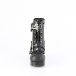 Demonia GOTHIKA-66 Black Vegan Punk Lolita Platform Boots