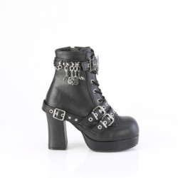 Demonia GOTHIKA-66 Black Vegan Punk Lolita Platform Boots
