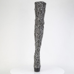 Pleaser DELIGHT-3008SP-BT Grey Black Snake Print Sale