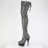 Pleaser DELIGHT-3008SP-BT Grey Black Snake Print Sale