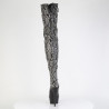Pleaser DELIGHT-3008SP-BT Grey Black Snake Print Sale