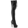 Pleaser DELIGHT-3023 Black Vegan Leather Sale Women