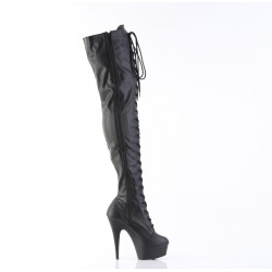 Pleaser DELIGHT-3023 Black Vegan Leather Sale Women