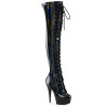 Pleaser DELIGHT-3029 Black Hologram Patent Sale Women