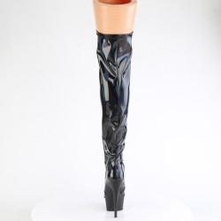 Pleaser DELIGHT-3029 Black Hologram Patent Sale Women