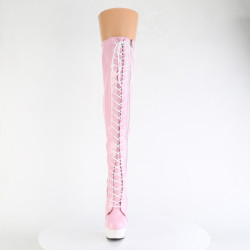 Pleaser DELIGHT-3029 Rose Hologram Patent White Sale
