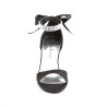 Pleaser Pink Label ROMANCE-372 Black Satin Sale Women