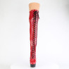 Pleaser DELIGHT-3029 Red Hologram Patent Black Sale