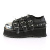 Demonia GRAVEDIGGER-03 Black Vegan Platform Men Shoes