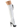 Pleaser DELIGHT-3029 White Hologram Patent Black Sale
