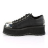Demonia GRAVEDIGGER-04 Black Vegan Platform Men Shoes