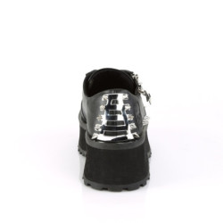 Demonia GRAVEDIGGER-04 Black Vegan Platform Men Shoes