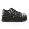 Demonia GRAVEDIGGER-04 Black Vegan Platform Men Shoes