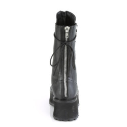 Demonia GRAVEDIGGER-14 Black Vegan Platform Men Boots