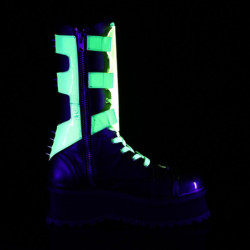 Demonia GRAVEDIGGER-255 Black Vegan Platform Men Boots