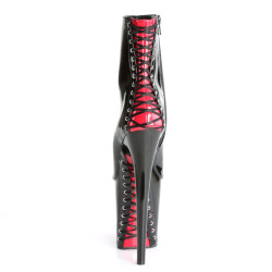 Pleaser FLAMINGO-1025 Black-Red Patent Sale Women