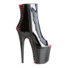Pleaser FLAMINGO-1025 Black-Red Patent Sale Women
