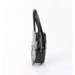 Demonia HB-112 Black-Red Patent Handbags Women