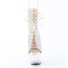 Pleaser ADORE-1016C-RS Silver Strass Transparent Boots