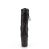 Pleaser FLAMINGO-1040SPF Black Metallic Snake Print