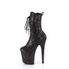 Pleaser FLAMINGO-1040SPF Black Metallic Snake Print
