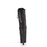 Pleaser FLAMINGO-1040SPF Black Metallic Snake Print