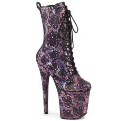 Pleaser FLAMINGO-1040SPF Rose Metallic Hologram Snake