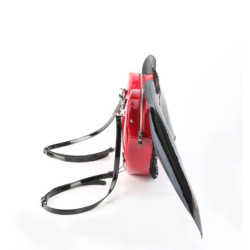 Demonia HB-214 Black-Red Patent Handbags Women