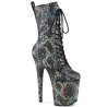 Pleaser FLAMINGO-1040SPF Silver Metallic Hologram Snake