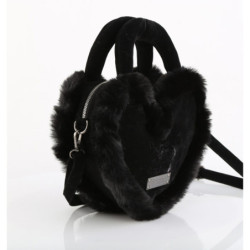 Demonia HB-631 Black Vegan Suede Handbags Women