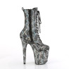 Pleaser FLAMINGO-1040SPF Silver Metallic Hologram Snake