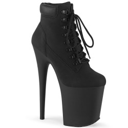 Pleaser FLAMINGO-800TL-02 Black Vegan Leather Sale Women