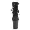 Pleaser FLAMINGO-800TL-02 Black Vegan Leather Sale Women