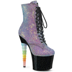 Pleaser UNICORN-1020G Purple Blue Glitter Black Sale