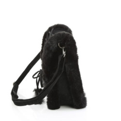 Demonia HB-663 Black Vegan Suede Handbags Women