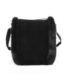 Demonia HB-663 Black Vegan Suede Handbags Women