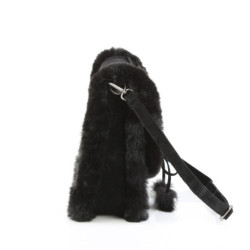 Demonia HB-663 Black Vegan Suede Handbags Women