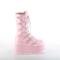 Demonia DAMNED-225 Rose Hologram Platform Boots