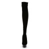 Pleaser DELIGHT-3002 Velvet Stretch Over The Knee Boots